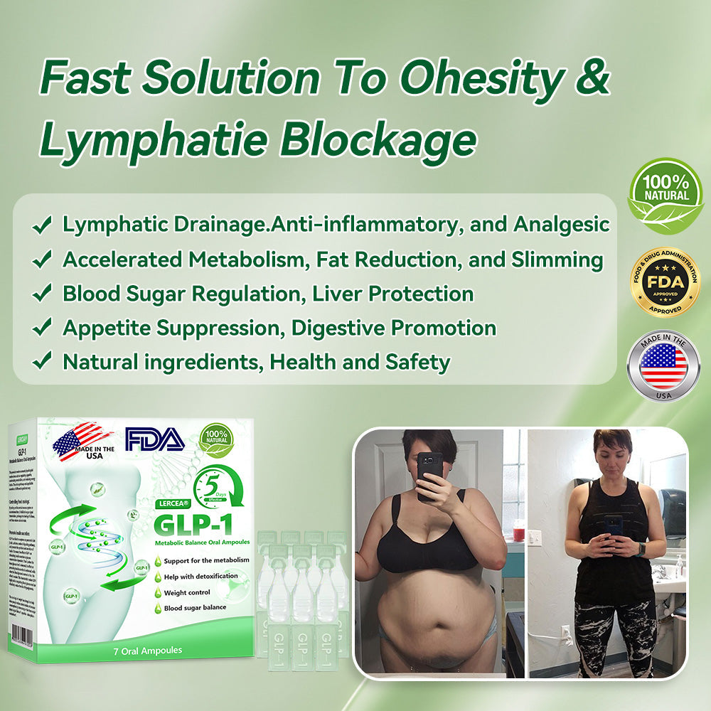 Officiell butik | LERCEA® GLP-1 Oral ampull för metabolisk balans: Lämplig för fetma, hjärt-kärlsjukdomar, diabetes, sömnapnésyndrom, ledproblem m.m. 💕