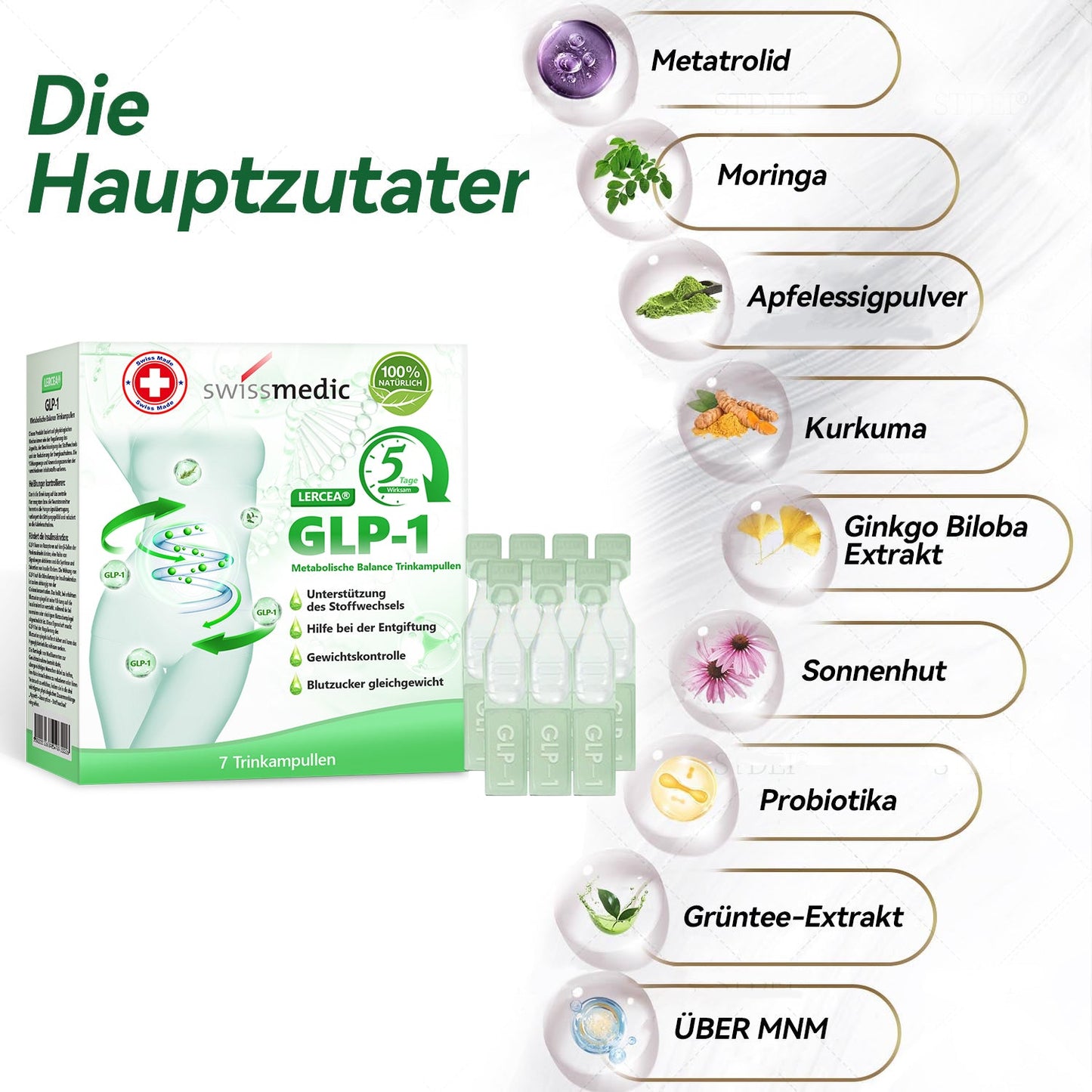 𝐅𝐥𝐚𝐠𝐠𝐬𝐡𝐢𝐩-𝐒𝐭𝐨𝐫𝐞 Direktverkauf | 𝐋𝐄𝐑𝐂𝐄𝐀®⭐𝐆𝐋𝐏-𝟏 Stoffwechsel-Balance Trinkampullen: Für Übergewicht, Herz-Kreislauf-Erkrankige, Diabetes, Schlafapnoe, Gelenkbeschwerden usw.👩⚕️