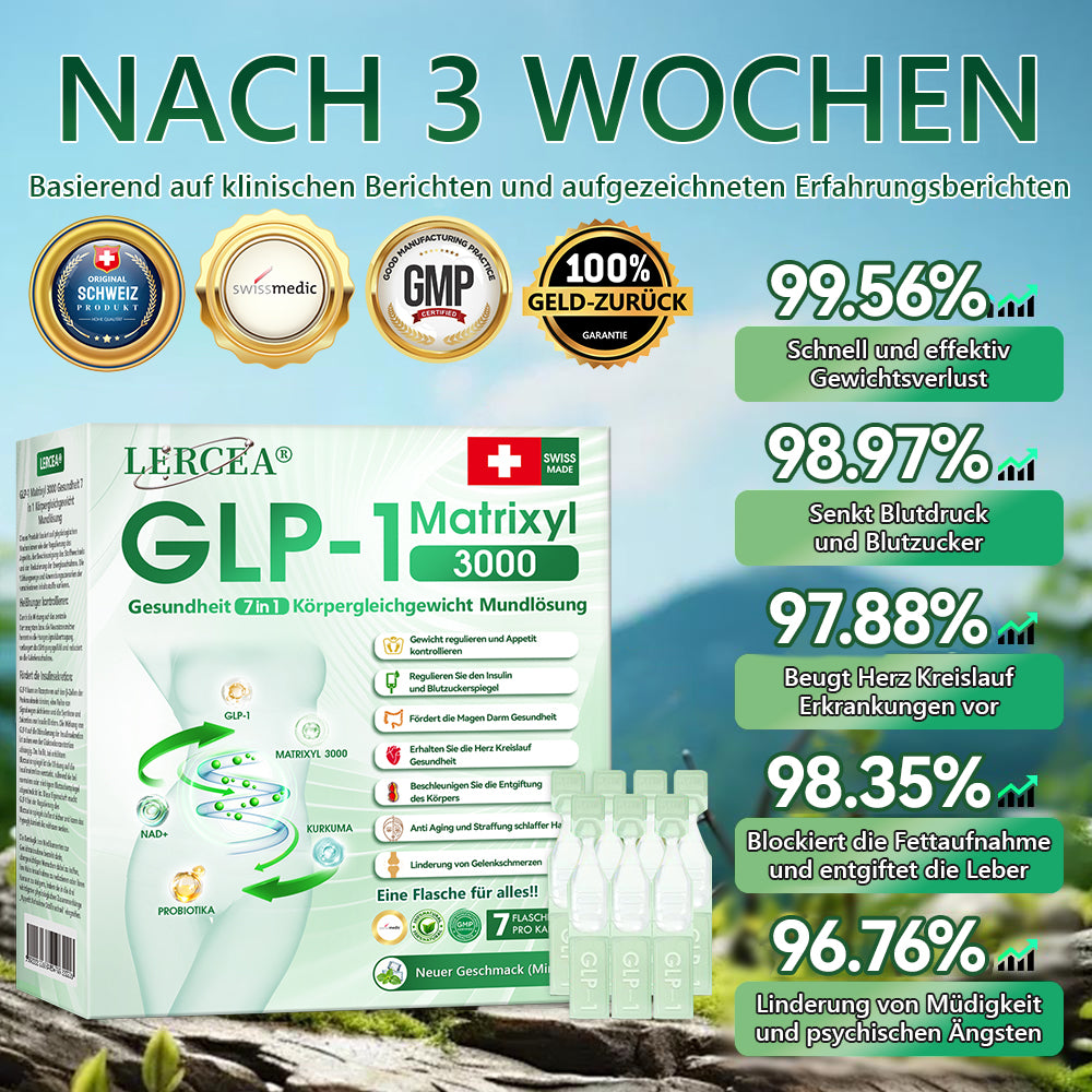 30 % Rabatt | 👩‍⚕️ 𝗟𝗲𝗿𝗰𝗲𝗮® 𝗚𝗟𝗣-𝟭 & 𝗠𝗮𝘁𝗿𝗶𝘅𝘆𝗹 3000 7-in-1 Body Balance Gesundheit–Lösung zum Einnehmen Für Fettleibigkeit, schlaffe Haut, Herz-Kreislauf-Gesundheit, Diabetes, Schlafapnoe, Gelenkprobleme usw.
