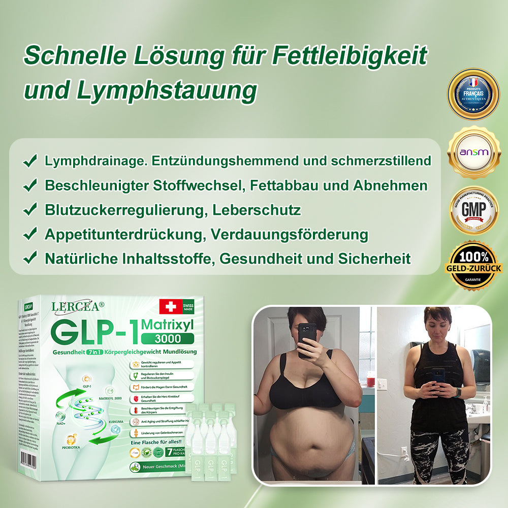 30 % Rabatt | 👩‍⚕️ 𝗟𝗲𝗿𝗰𝗲𝗮® 𝗚𝗟𝗣-𝟭 & 𝗠𝗮𝘁𝗿𝗶𝘅𝘆𝗹 3000 7-in-1 Body Balance Gesundheit–Lösung zum Einnehmen Für Fettleibigkeit, schlaffe Haut, Herz-Kreislauf-Gesundheit, Diabetes, Schlafapnoe, Gelenkprobleme usw.