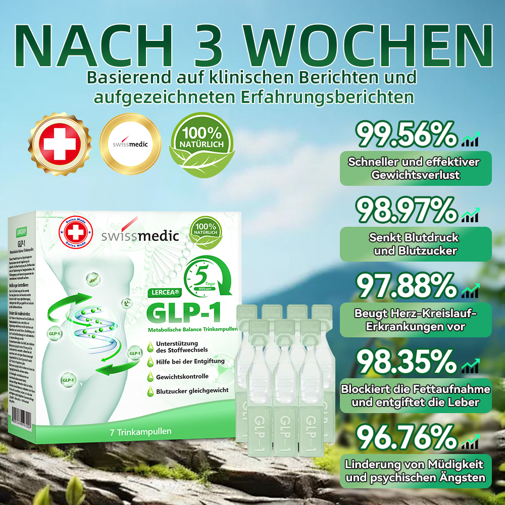 𝐅𝐥𝐚𝐠𝐠𝐬𝐡𝐢𝐩-𝐒𝐭𝐨𝐫𝐞 Direktverkauf | 𝐋𝐄𝐑𝐂𝐄𝐀®💕GLP-1 Stoffwechsel-Balance Trinkampullen: Für Übergewicht, Herz-Kreislauf-Erkrankige, Diabetes, Schlafapnoe, Gelenkbeschwerden usw.